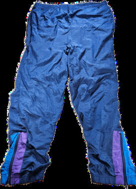 Vintage MacGregor Windbreaker Track Drawstring Pants Men’s L Blue Lined *Stained